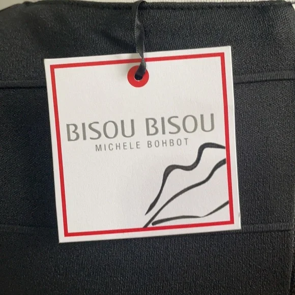 NWT Bisou Bisou Black Midi Dress - Picture 4 of 6